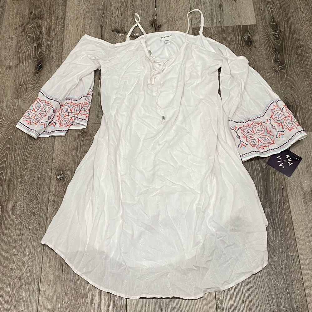 White Dress with design